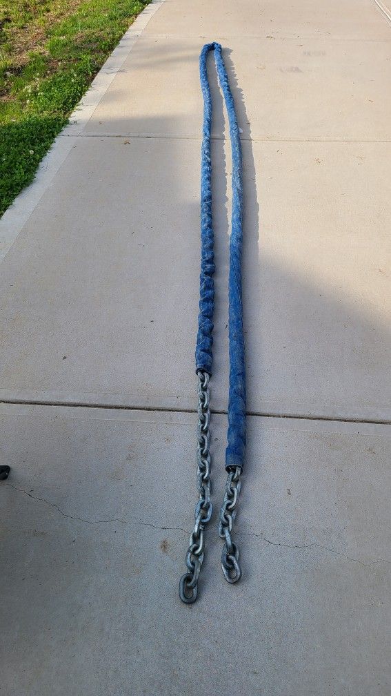 Galvanized Steel Nylon Cloth Covered Security Chain (Heavy Duty)