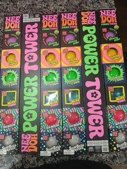 Nee Doh Power Tower 6-Pack Sensory Toy Set