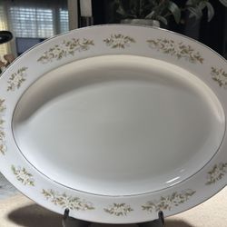 Fine China Oval Serving Platter 