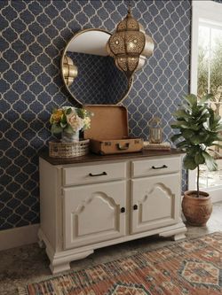 Gorgeous Refinished Keller Credenza / Buffet / Accent Cabinet
