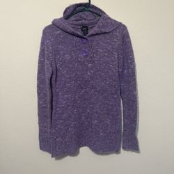 Rue 21 Purple Cowl Neck Sweater