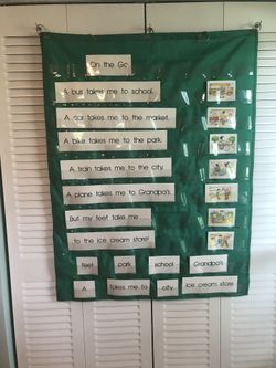 CLASSROOM POCKET CHART (HEAVY DUTY) GREEN