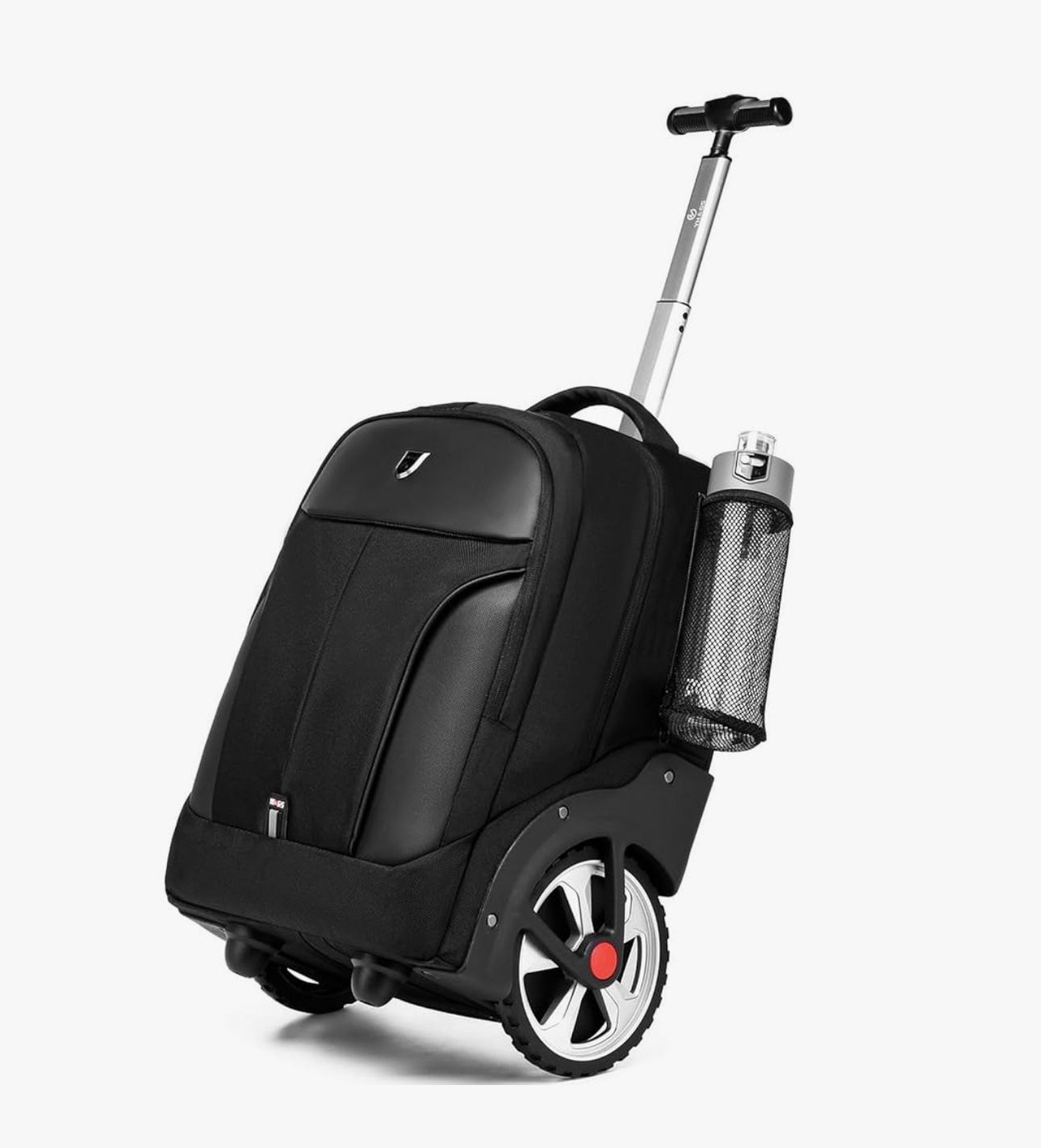 Rolling Backpack,Waterproof Backpack with Wheels for Business and Travel Commuter, Carry on Backpack with Laptop Compartment, Fit 17 Inch Laptop, Whee