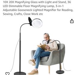 Magnifying Glass With Light And Stand