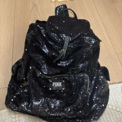 LOW PRICE MOVING- RARE VICTORIAS SECRET SEQUIN BACKPACK 