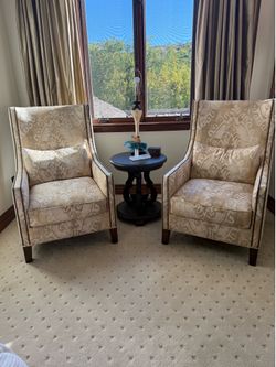 Wing back armchair