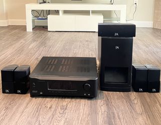 Danon acoustics home theater system + Pyle 5.2-Channel Hi-Fi Bluetooth Stereo Amplifier