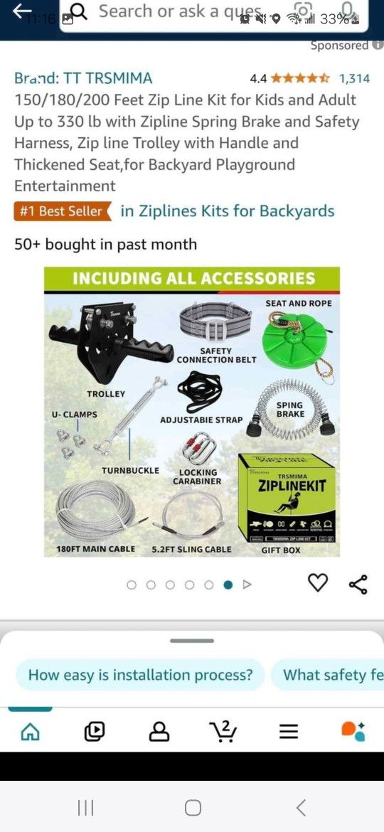 Zip Line Kit