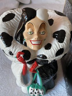 Disney’s Cruella De Vil Cookie Jar New!!!