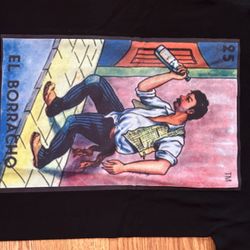 El Borracho Small Black T-shirt