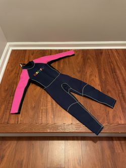 Kids Wetsuit Natyfly Neoprene Boys & Girls Back Zipper Size L