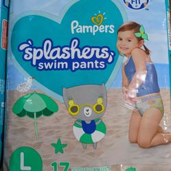 pampers splashers swim pants large 