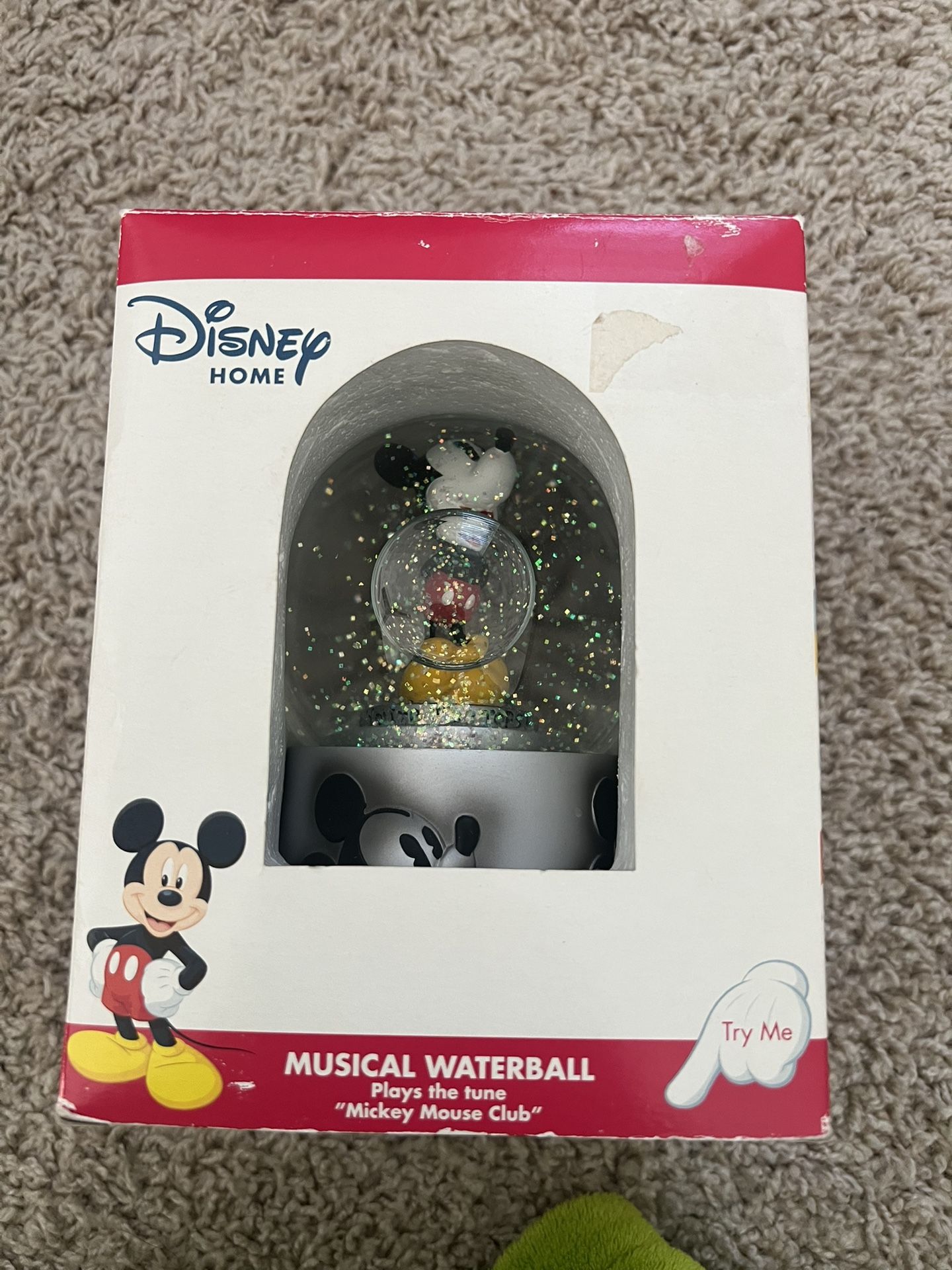 Mickey Mouse Snow Globe New In Box