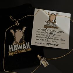 14K Diamond Cut Cable Chain