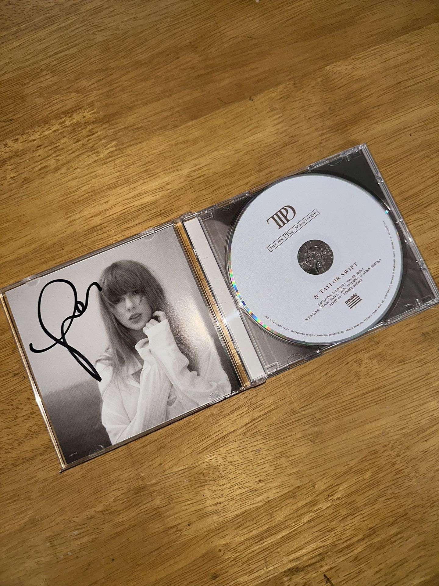 Taylor Swift Signed CD - TTPD