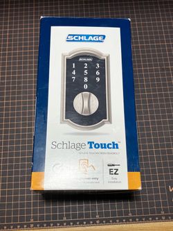 NEW Schlage Touch Keyless Door Lock No Key Needed (Satin Nickel)