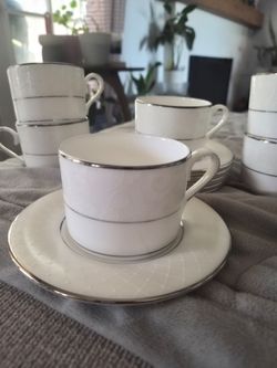 Lenox Venetian Lace Tea Cup and Saucer Set