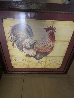 2 feet by 2 feet rooster