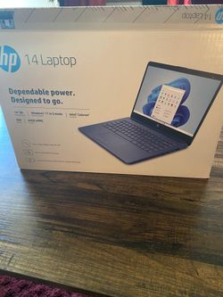 HP 14 laptop blue