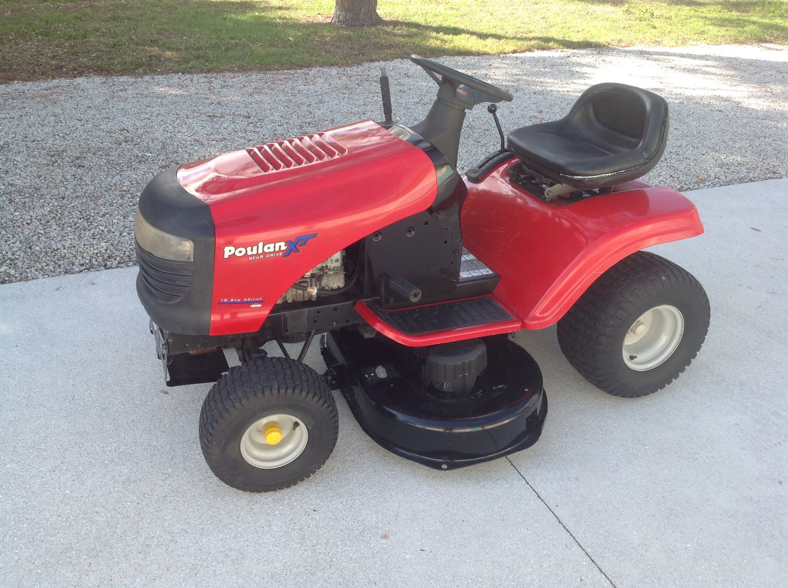 Poulan xt gear drive 16.5 hp sales