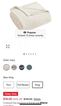 Ink & Ivy Luxury Blanket