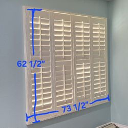 Make An Offer - Plantation Shutters -62 1/2" X 73 1/2"