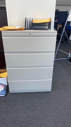4-Drawer Lateral Metal Filing Cabinet