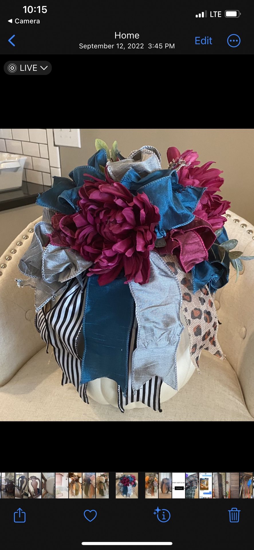 Beautiful Pumkin Centerpiece