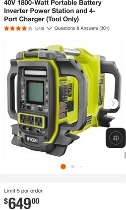 Ryobi 40V Power Station
