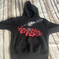 Vlone X NBA Youngboy bones hoodie black 