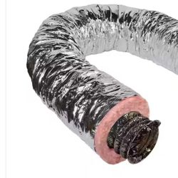 10 in. x 25 ft. Insulated Flexible Duct R8 Silver Jacket Retail $114