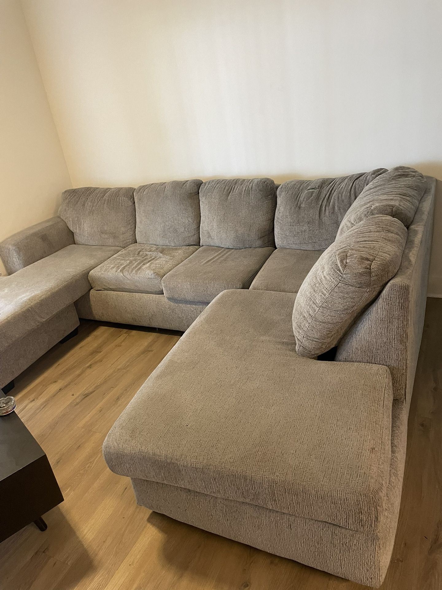 Grey Sectional Sofa – Gently Used, Good Condition