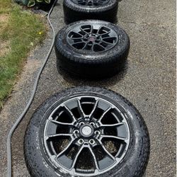 4 Toyota TRD  wheels and tires less then 1000 miles off NEW  2026 Toyota Tundra Limited