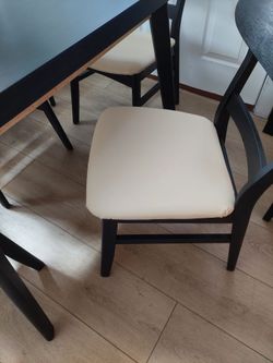 Dining table and chairs