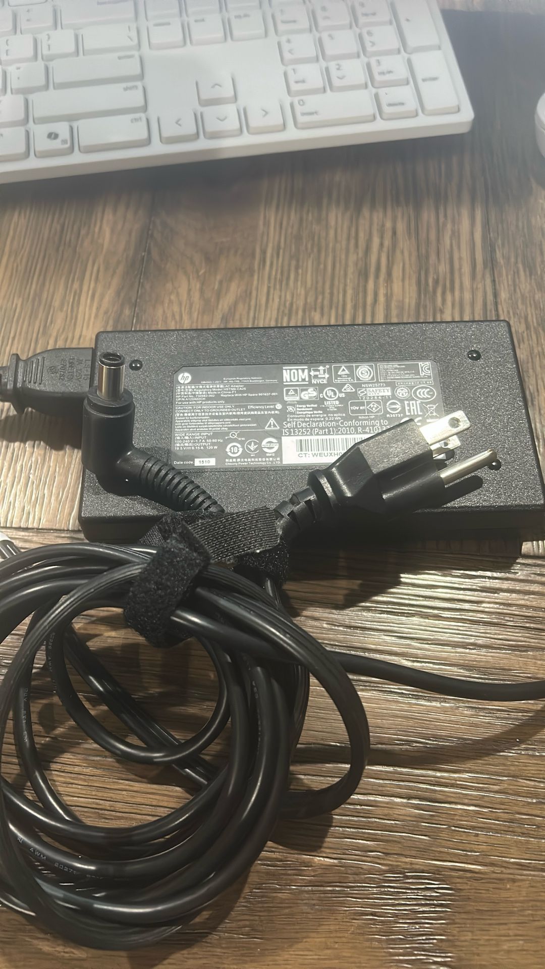 HP 730982-002-120W 19.5V 6.15A Right angle Tip Ac Adapter For HP Envy Pavilion AIO Touchsmart