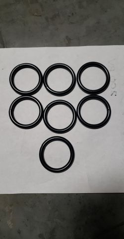 Welded rings galvanized black coated