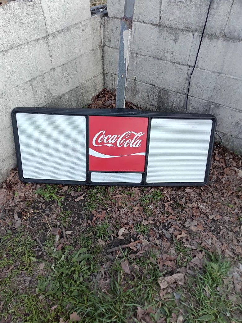 Coca-Cola Menu Board