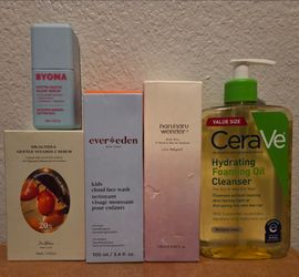 Skin care products- Byoma, ever eden, Dr. Althea, Cerave, SkinMedica