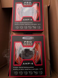 4 gauge  Amplifier installation kits. NEW