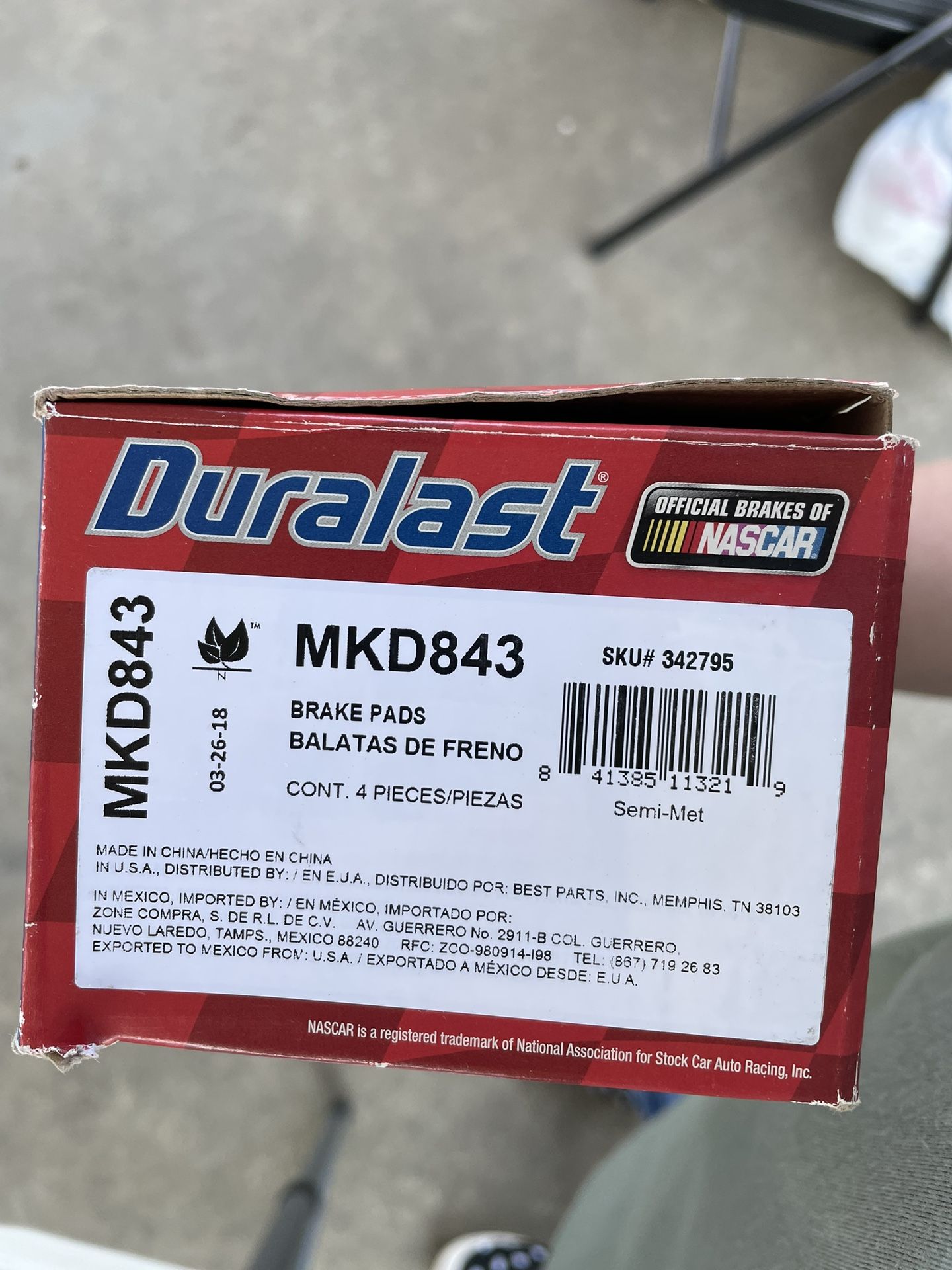 Brake Pads MKD843