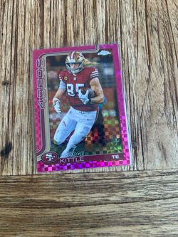 2025 Topps Chrome Football George Kittle Pink Xfractor