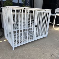 38 Inch Heavy Duty Dog Crate Furniture （ Foldable dog cage） L 38 . W 24 . H 28.5 