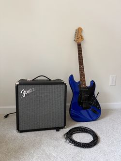 Fender electric guitar and Amp