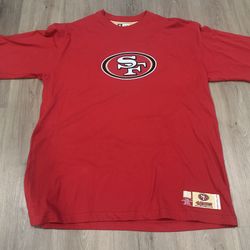 Official NFL Team Apparel San Francisco 49ers Men’s Crewneck XL Red/Metallic Gold Logo