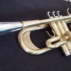 Berkeley Wind Bb C Trumpet STC Raw Brass Trumpet