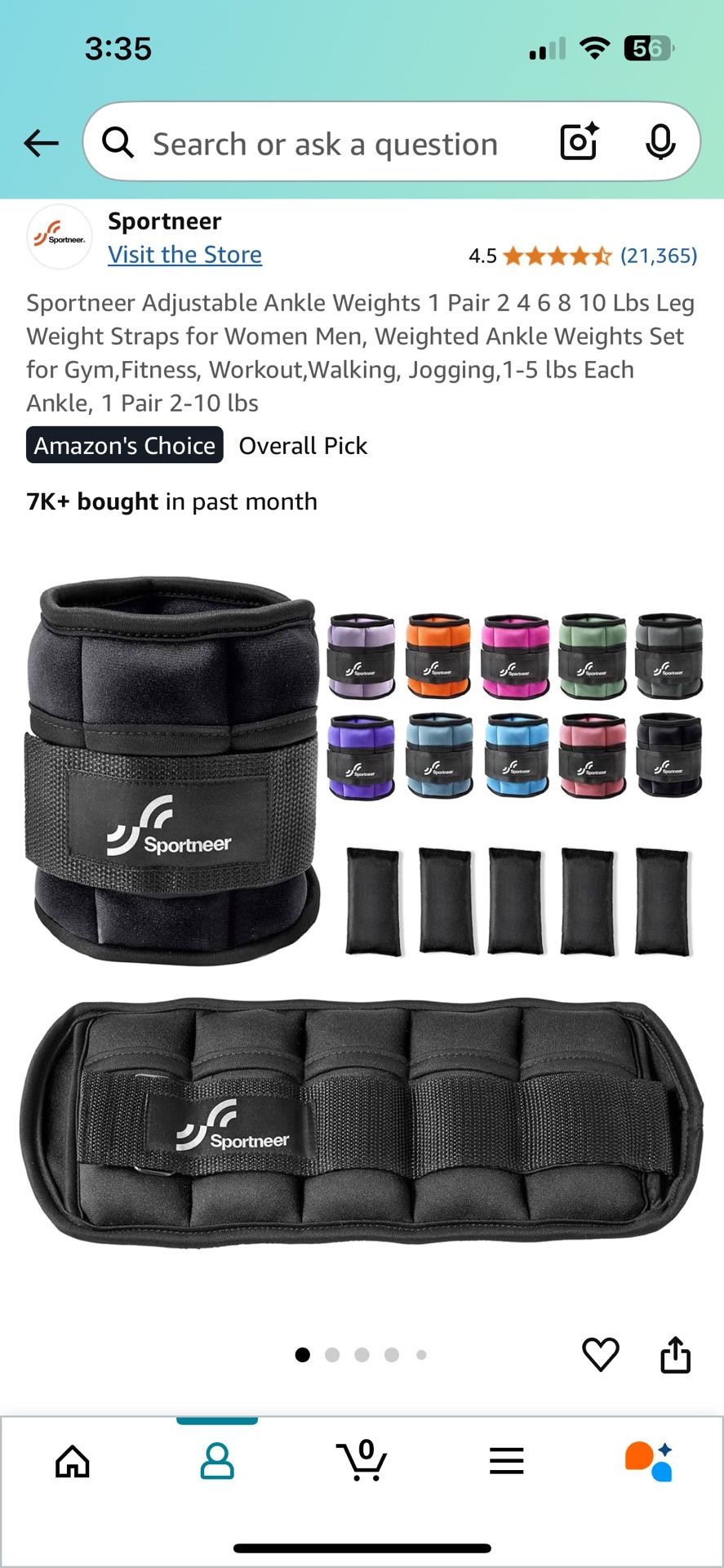 Sportneer Ankle Weights