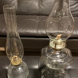 Two Vintage Oil Lamps