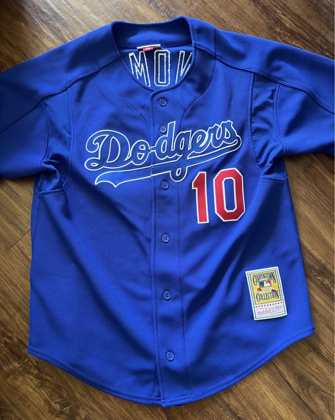Mitchell & Ness Men's Authentic Hideo Nomo # 10 Los Angeles Dodgers Dark 2004 Jersey