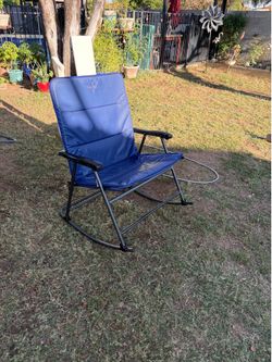Wide fold up rocking chair