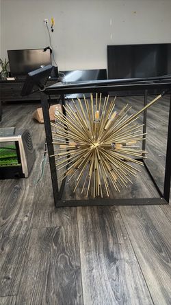 starburst pom chandelier
